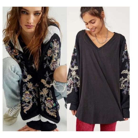 Free People Better Together Long Sleeve Top Size Small - Picture 13 of 13